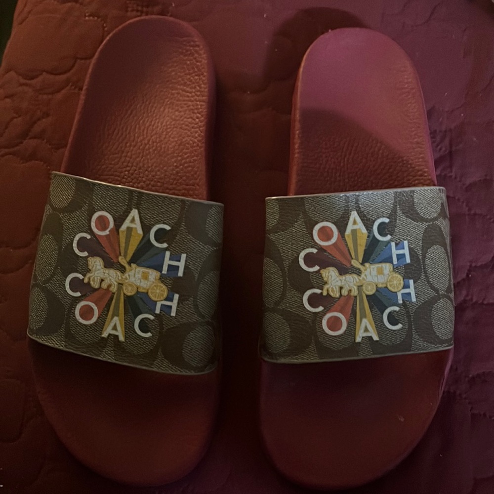 Coach sandals never worn authentic